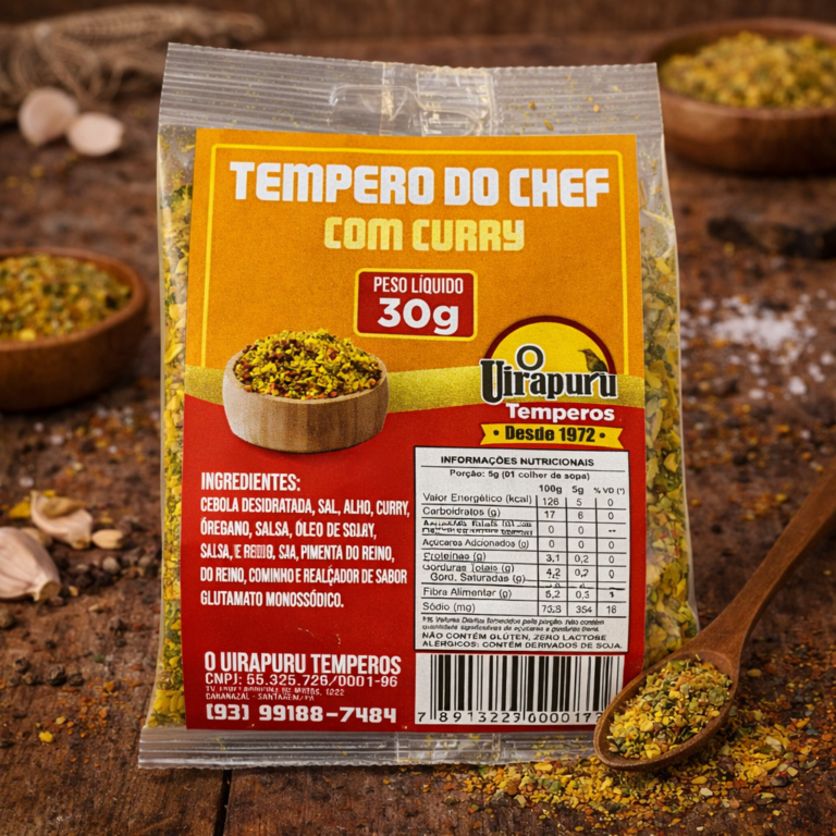 Tempero do Cheff com Curry 30g
