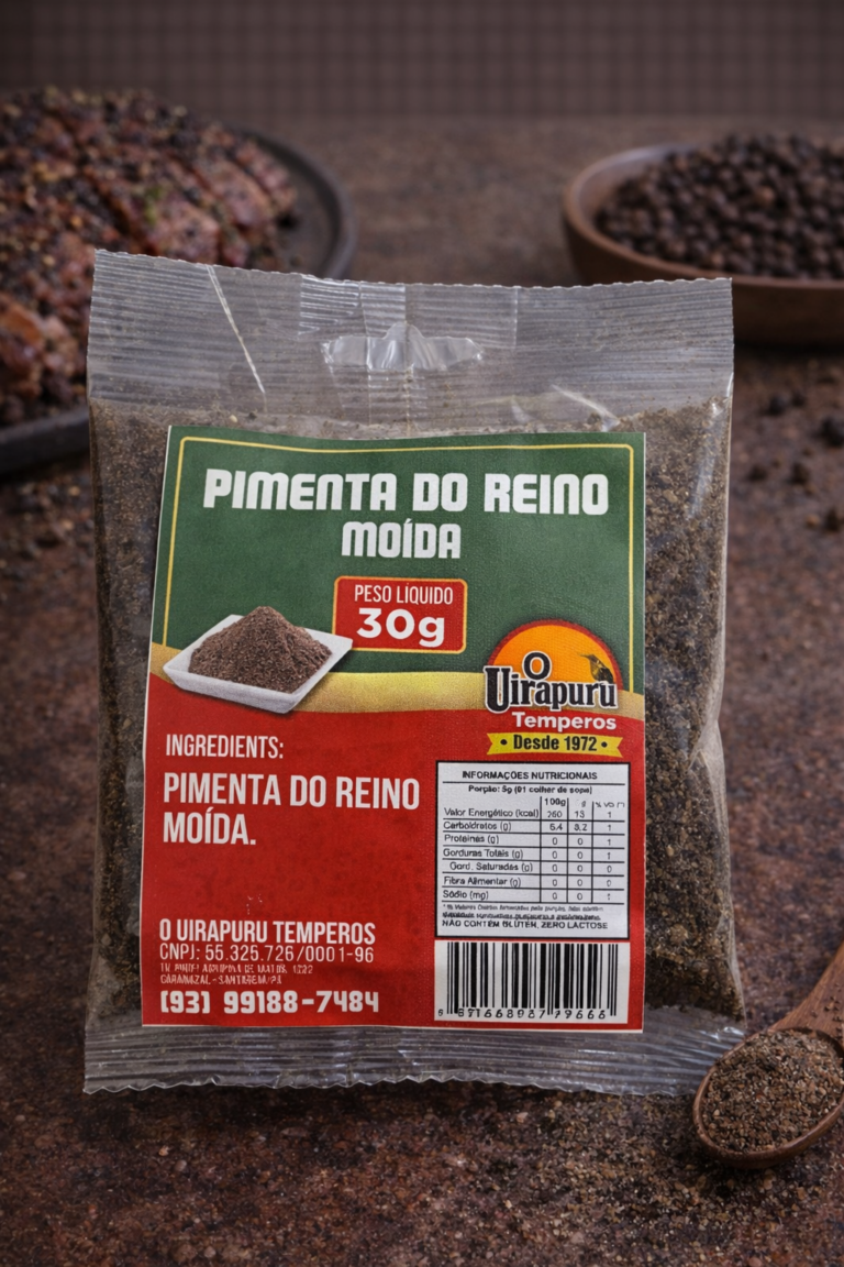 Pimenta do Reino Moída 30g