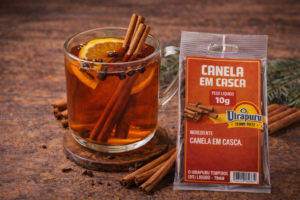 Chá Aromático de Canela em Casca O Uirapuru Temperos