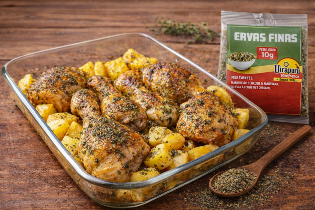 🍗 Frango Assado com Ervas Finas