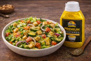 🥗 Salada Especial com Molho de Mostarda Premium O Uirapuru Temperos
