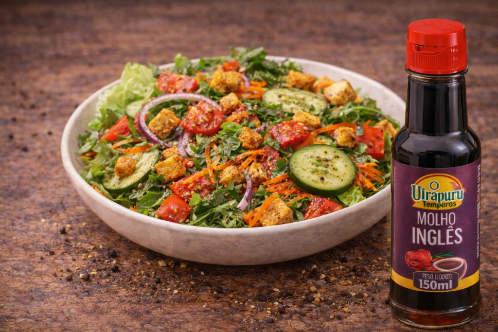 Salada Especial com Molho Inglês O Uirapuru Temperos