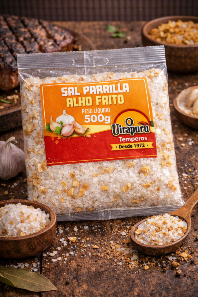 Sal Parrilla com Alho Frito 500g