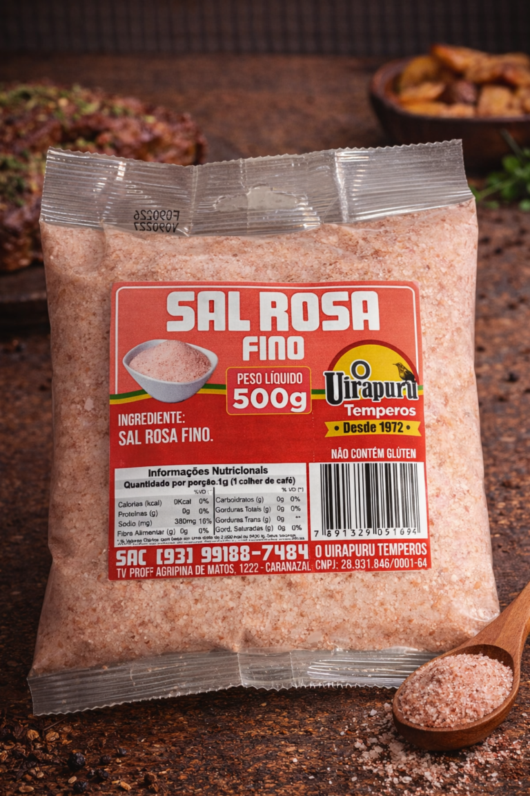 Sal Rosa Fino 500g