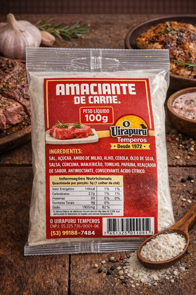 Tempero Amaciante de Carne 100g